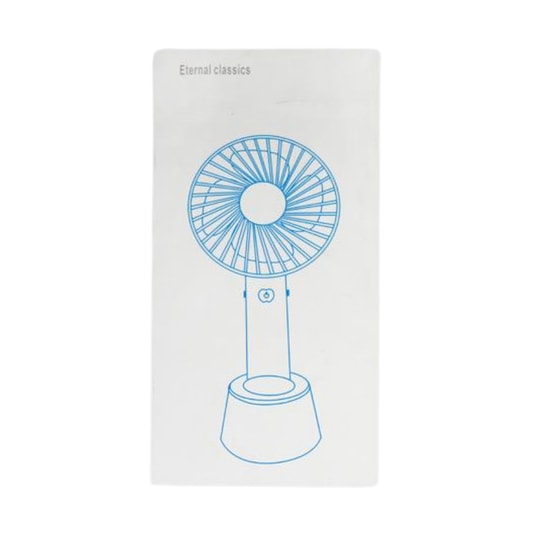 Nettech F46 Beyaz Avuç İçi Şarjlı Mini Boy Fan (NT-114386) - Taşınabilir, Sessiz, Standlı, Kompakt Tasarım, USB Şarjlı
