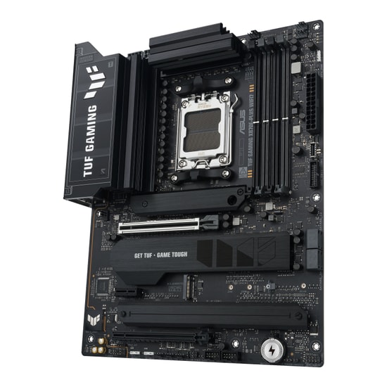 ASUS TUF GAMING X870E-PLUS WIFI7 Anakart - AM5, DDR5 8000MHz (OC), 4xM.2, HDMI, PCIe 5.0 x16, USB4 40Gbps, 2.5G LAN, ATX