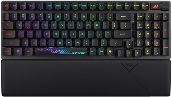 Asus ROG Strix Scope II 96 RX Red Türkçe Kablosuz Oyuncu Klavyesi - PBT Tuşlar, 3 Mod Bağlantı, Ek Tuşlar, Bilek Desteği