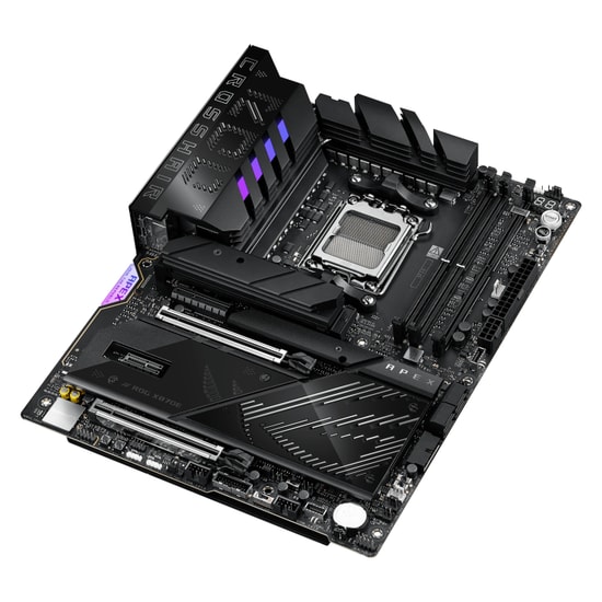 ASUS ROG Crosshair X870E Apex Anakart - AMD AM5, DDR5 9600MHz (OC), 5xM.2, 2xUSB4 (40Gbps), BT 5.4, WiFi 7, 5G LAN, ATX