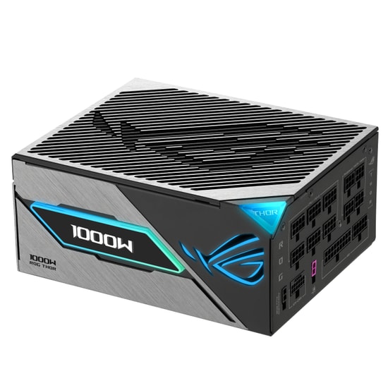 ASUS ROG Thor 1000P3 GAMING 80+ Platinum 1000W Modüler Güç Kaynağı - PCIe Gen 5.1, ATX 3.1, GaN MOSFET, OLED, Turbo Mod