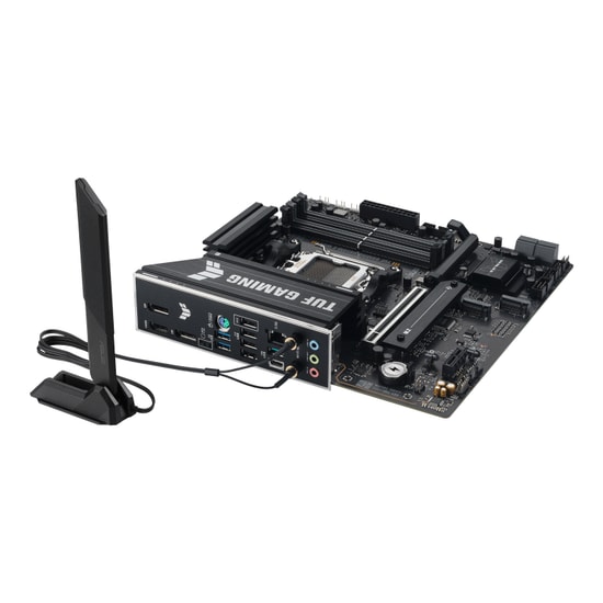 ASUS TUF GAMING B850M-E WIFI Anakart - AM5, DDR5 8000MHz (OC), 3xM2, 2xDP, HDMI, USB 10Gbps, WiFi 6E, 2.5G LAN, mATX