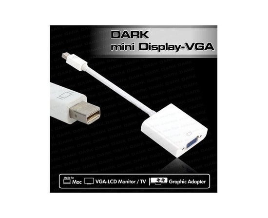 Dark DK-HD-AMDPXVGA Mini DisplayPort to VGA Çevirici (Dişi) - Full HD Desteği, Monitör Projektör Bağlantısı