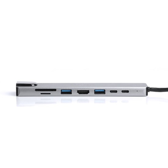Dark DK-AC-U31X40 USB 3.1 Type-C 8'i Bir Arada Çoklayıcı: Ethernet, HDMI, SD/TF Kart Okuyucu ve USB 3.0/2.0 Çevirici Hub