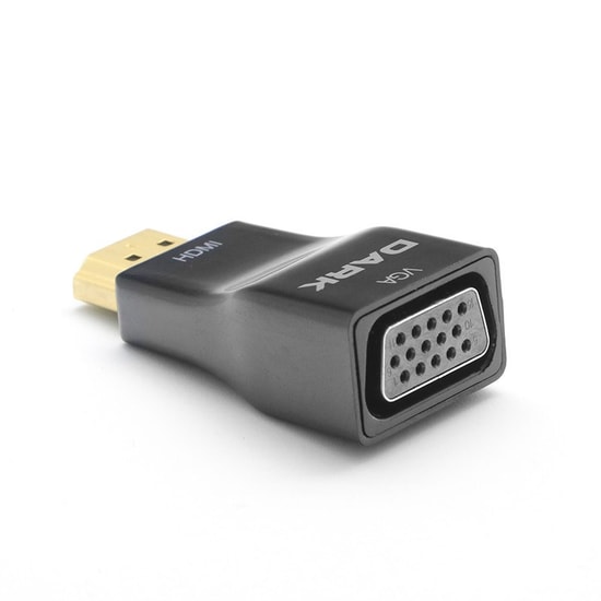 Dark DK-HD-AHDMIXVGA5 HDMI to VGA Dijital Analog Dönüştürücü - Full HD, HDMI Erkek VGA Dişi Adaptör, Ses Desteği Yok