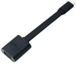 Dell USB-C Erkek to USB-A 3.0 Dişi Dönüştürücü Adaptör (470-ABNE) - Siyah, 10cm Kablo, Kompakt Tasarım, Tak Çalıştır