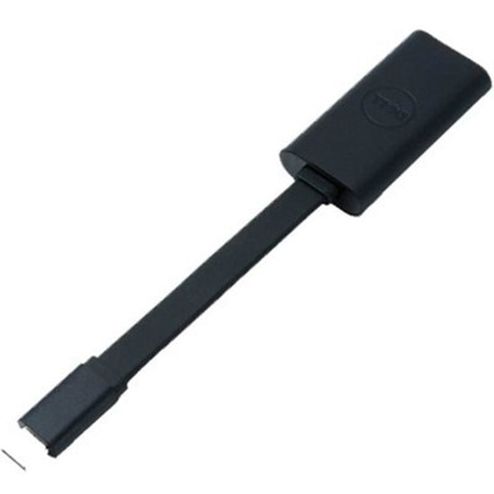 Dell USB-C Erkek to USB-A 3.0 Dişi Dönüştürücü Adaptör (470-ABNE) - Siyah, 10cm Kablo, Kompakt Tasarım, Tak Çalıştır