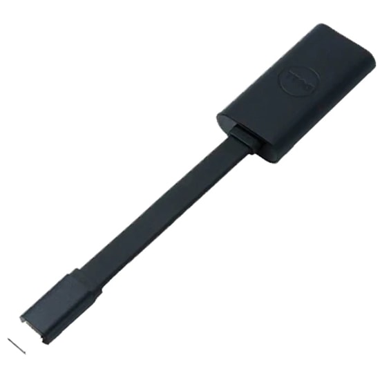 Dell USB-C Erkek to USB-A 3.0 Dişi Dönüştürücü Adaptör (470-ABNE) - Siyah, 10cm Kablo, Kompakt Tasarım, Tak Çalıştır