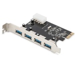 Digitus 4 Port USB 3.0 PCI Express Kart (DS-30221-1) - 5Gbps, VL805 Chipset, Harici USB-A, Tak Çalıştır, PCIExpress v2.0
