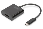 Digitus Type-C Erkek to HDMI Dişi 4K Dönüştürücü Adaptör (DA-70852) - UltraHD 30Hz Desteği, AG9310 Chipset, Tak Çalıştır