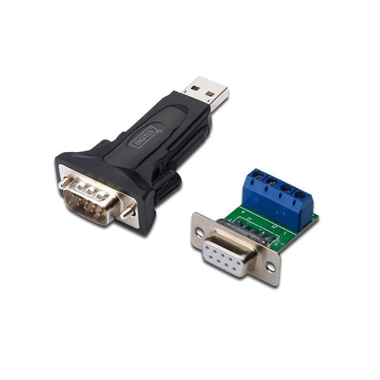 Digitus DA-70157 USB 2.0 Erkek to RS485 Erkek Seri Çevirici - FTDI FT232RL Chipset, Klemens Adaptörü, USB Uzatma Kablolu