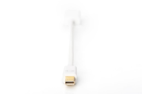 Digitus Mini DisplayPort 1.1a Erkek to HDMI Dişi Beyaz Çevirici (AK-340404-001-W) - 1080p 60Hz, 15cm Kablo, AWG 32
