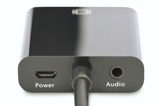 Digitus HDMI 1.4a Erkek to VGA Dişi Siyah Çevirici (DA-70461) - 1080p Desteği, 3,5mm Ses Giriş, Tak Çalıştır, 15cm Kablo
