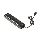 Dark DK-AC-USB272 Connect Master 7 Port USB 2.0 Siyah Hub - Led Işıklı, Açma/Kapama Anahtarlı USB Çoğaltıcı