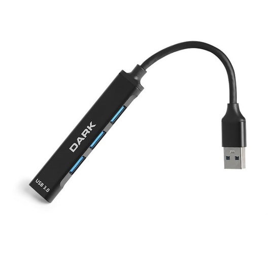 Dark DK-AC-USB310 USB Type A 4 Port USB Hub - 1xUSB 3.0, 3xUSB 2.0 Portlu Yüksek Hızlı USB Çoğaltıcı, 12cm Kablo