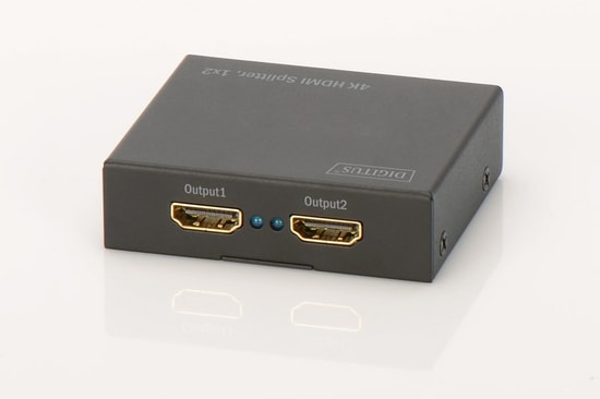 Digitus DS-46304 2 Port HDMI Çoklayıcı - 4K 30Hz (1 Giriş 2 Çıkış), UltraHD Görüntü, EDID Destekli, HDCP 1.3, Metal Kasa