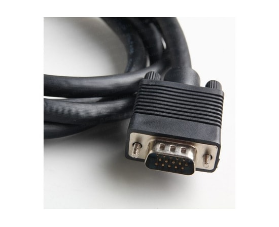 Dark DK-CB-VGAL500 5 Metre Ferrit Core Çift  EMI/RFI Filtreli VGA Erkek Kablo - 8mm Çap, 30 AWG Saf Bakır, ABS Kaplama