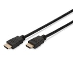Digitus 10 Metre HDMI 1.3 Erkek Kablo (AK-330107-100-S) - Altın Uçlu, 1080p 60Hz 3D Desteği, ARC Ses, AWG 28, Siyah