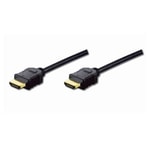Digitus 2 Metre HDMI 1.4 Erkek Kablo (AK-330114-020-S) - Altın Uçlu, 1080p 60Hz 3D Desteği, Çift Zırhlı, ARC Ses, Siyah