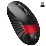 Everest SM-18 Siyah/Kırmızı Kablosuz Optik Mouse - 2.4GHz, USB Alıcı, 1600 DPI, 4 Tuşlu, Ergonomik Tasarım, 10m Menzil