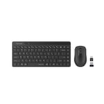 A4 Tech FG2200 Air Siyah Kablosuz Türkçe Q Mini Klavye Mouse Set - 1000 Dpi Optik, Ergonomik Tasarım, 10m Menzil, Sessiz