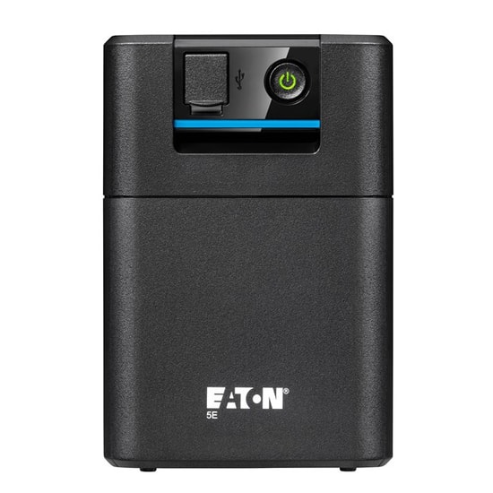 Eaton 5E Gen2 700VA Line-Interactive UPS (5E700UD) - 2xDIN Çıkış, USB, Fansız, 12V/7Ah Akü, AVR, 360W, Kompakt Tower