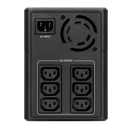 Eaton 5E Gen2 2200VA Line-Interactive UPS (5E2200UI) - C14 Giriş, 6xC13 Çıkış, USB Portu, Fanlı, 12V/9Ah Akü, AVR, 1200W