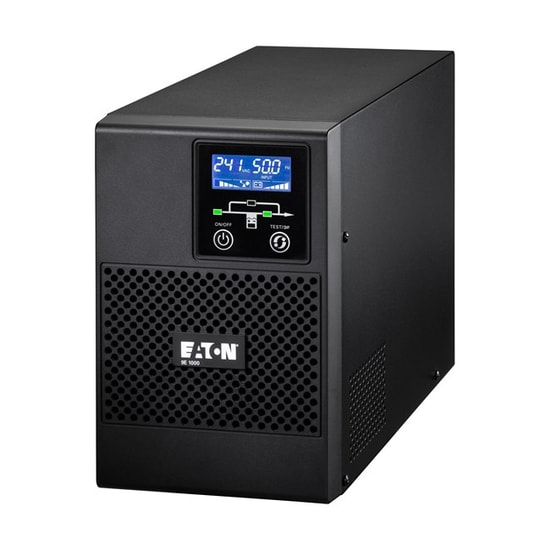 Eaton 9E 1000VA Online Tower UPS (9E1000I) - 4xC13 Çıkış, USB, RS232, IEC, 2x12V/9Ah Akü, 800W, Çift Çevrim, LCD Ekran