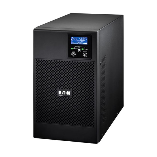 Eaton 9E 3000VA Online Tower UPS (9E3000I) - 6xC13 C19 Çıkış, USB, RS232, 8x12V/9Ah Akü, 2400W, Çift Çevrim, LCD Ekranlı