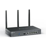 TP-Link Omada ER706W AX3000 WiFi 6 Gigabit VPN Router - Dual Band, Gigabit SFP/RJ45 WAN, 4xLAN, Mesh, USB, Yük Dengeleme