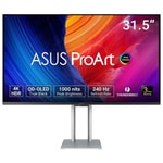 ASUS ProArt PA32UCDM 31.5" 4K QD-OLED 240Hz 0.1ms HDR Monitör - 3840x2160, 1000nit, 10bit Renk, 2xThunderbolt 4 PD 96W