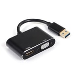 Dark DK-AC-UGA35 USB 3.0 - HDMI/VGA Harici Ekran Kartı Adaptörü -  Full HD 1080P, 15cm Kablo, Tak Çalıştır, Geniş Uyumlu