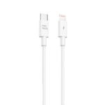 Nettech NT-DC52 20W Type-C to Lightning 100cm Beyaz Hızlı Şarj ve Data Kablosu (NT-112818) - Akıllı Akım Koruma Özelliği