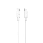 Nettech NT-DC53 60W Type-C to Type-C 100cm Beyaz Hızlı Şarj ve Data Kablosu (NT-112819) - Akıllı Akım Koruma Özellikli