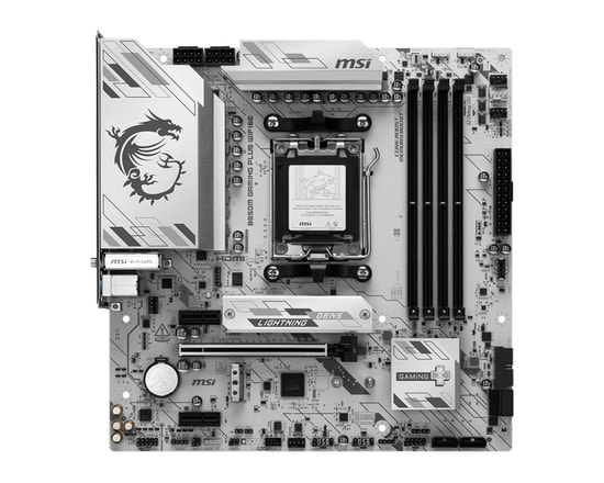MSI B850M Gaming Plus WIFI6E Anakart - AM5, DDR5 8200MHz(OC), HDMI, DP, Çift M.2, USB 10Gbps, 2.5G LAN, Wi-Fi 6E, mATX