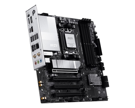 MSI PRO B850M-P WIFI AM5 Anakart - DDR5 8200MHz(OC), 3xM.2, USB-C 10Gbps, Wi-Fi 7, HDMI, DP, 5G LAN, WiFi 7,  MicroATX