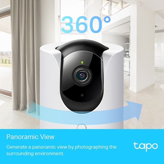 TP-Link Tapo C225 4MP 2K QHD Yapay Zekalı Wi-Fi IP Kamera - Starlight Sensör, Gizlilik Modu, Akıllı Takip, 360 İzleme