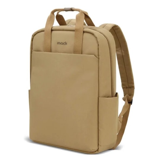 Mack MCE-1523 Nova Eco 15.6" Bej Laptop Sırt Çantası - Geri Dönüştürülmüş Kumaş, YKK Fermuar, Ergonomik Tasarım