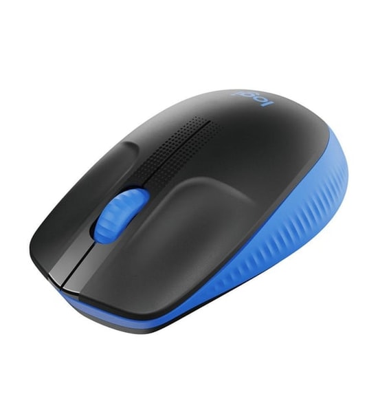 Logitech M191 Mavi Kablosuz Optik Mouse (910-005909) - 1000 DPI, 3 Tuşlu, 2.4 GHz USB Alıcı, 10m Menzil, Geniş Uyumluluk