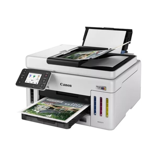 Canon Maxify GX6140 Renkli Tanklı Yazıcı - A4, WiFi, Dubleks, Faks, Tarayıcı, 24ppm, 600x1200dpi, ADF'li, 2.7" LCD Ekran