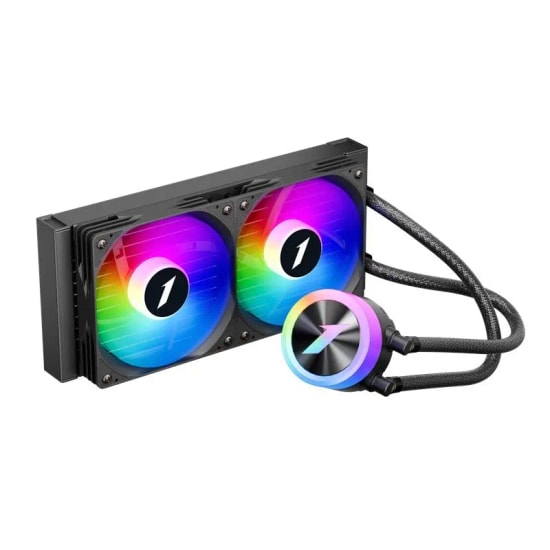 1st Player Thunderstorm TS1-240 Siyah ARGB Sıvı Soğutucu - 2x120mm Fan, 250W, 83CFM, AM5/LGA1700 Uyumlu, Sleeve Rulmanlı