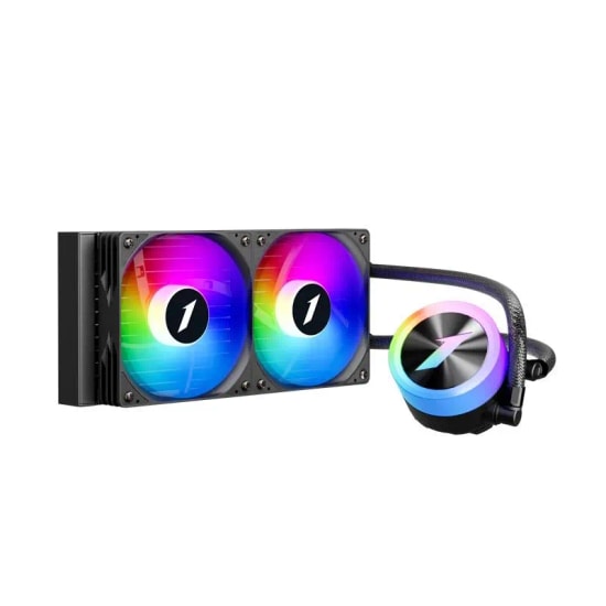 1st Player Thunderstorm TS1-240 Siyah ARGB Sıvı Soğutucu - 2x120mm Fan, 250W, 83CFM, AM5/LGA1700 Uyumlu, Sleeve Rulmanlı