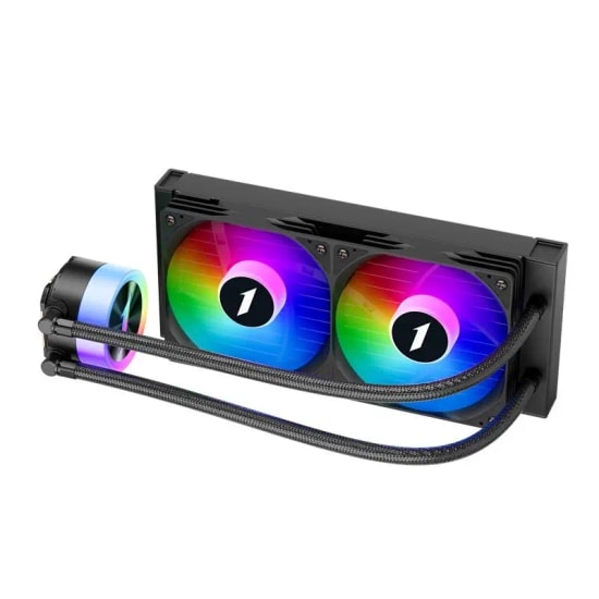 1st Player Thunderstorm TS1-240 Siyah ARGB Sıvı Soğutucu - 2x120mm Fan, 250W, 83CFM, AM5/LGA1700 Uyumlu, Sleeve Rulmanlı