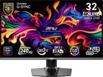 MSI MPG 322URX QD-OLED 32" 4K Oyuncu Monitörü - 240Hz, 0.03ms, 250nit, HDR, Adaptive-Sync, HDMI, DP 2.1a, USB-C 98W PD