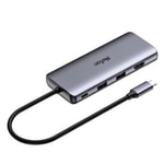 Netac WF13 5 in 1 Type-C Medya Dock (NT08WF13-30GR) - USB 3.0, 2xUSB 2.0, 100W PD, HDMI 4K 30Hz, Geniş Uyumluluk