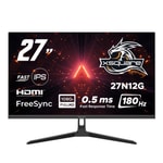 Dexim 27N12G 27" Full HD 180Hz 0.5ms Fast IPS Oyuncu Monitörü (DMT009) - 1920x1080, FreeSync, HDMI 2.1, DP 1.4, Vesa