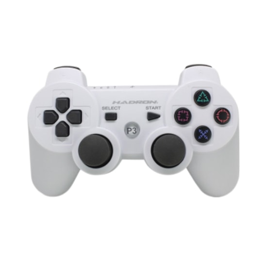 Hadron HD306-B Beyaz PS3/PS4 Kablosuz Oyun Konsolu Kolu (NT-114622) - Çift Titreşimli Gamepad, Ergonomik Tasarım