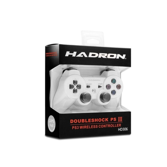 Hadron HD306-B Beyaz PS3/PS4 Kablosuz Oyun Konsolu Kolu (NT-114622) - Çift Titreşimli Gamepad, Ergonomik Tasarım