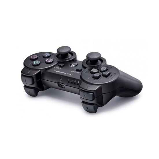 Hadron HD306-B Siyah PS3/PS4 Kablosuz Oyun Konsolu Kolu (NT-114621) - Çift Titreşimli Gamepad, Ergonomik Tasarım