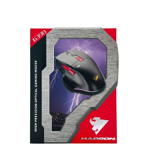 Hadron G390 RGB Kablosuz Şarjlı Sessiz Oyuncu Mouse (NT-114612)- 1600dpi, Type-C Port, 7 Tuşlu, 95g Hafif, 2.4G Alıcı